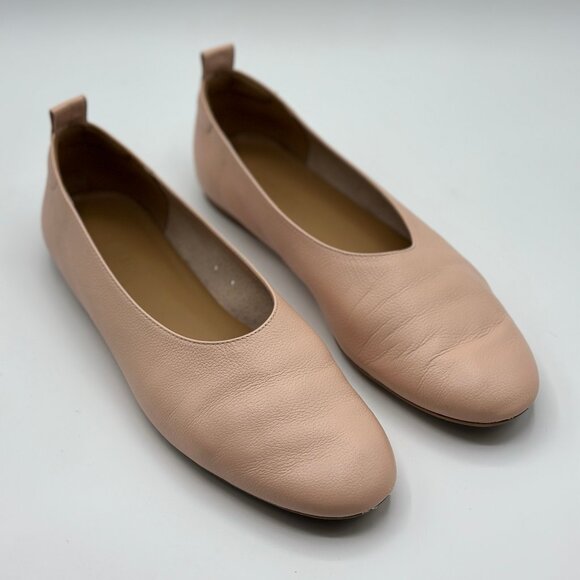 Everlane Women's The Day Glove Leather Ballet Flats In Pale Pink Size 8 - Picture 1 of 9